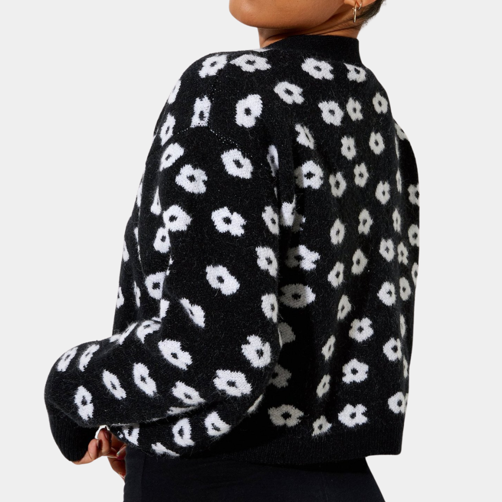 Drune | Geblümte Pullover Weste für Frauen