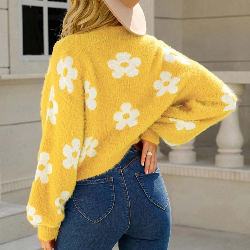 Drune | Bunte, Elegante Strickjacke für Frauen