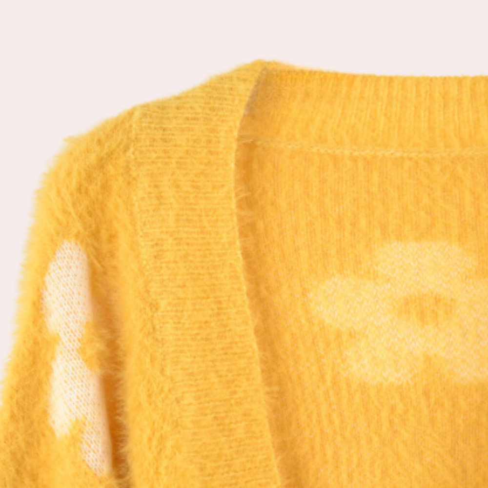 Drune | Bunte, Elegante Strickjacke für Frauen