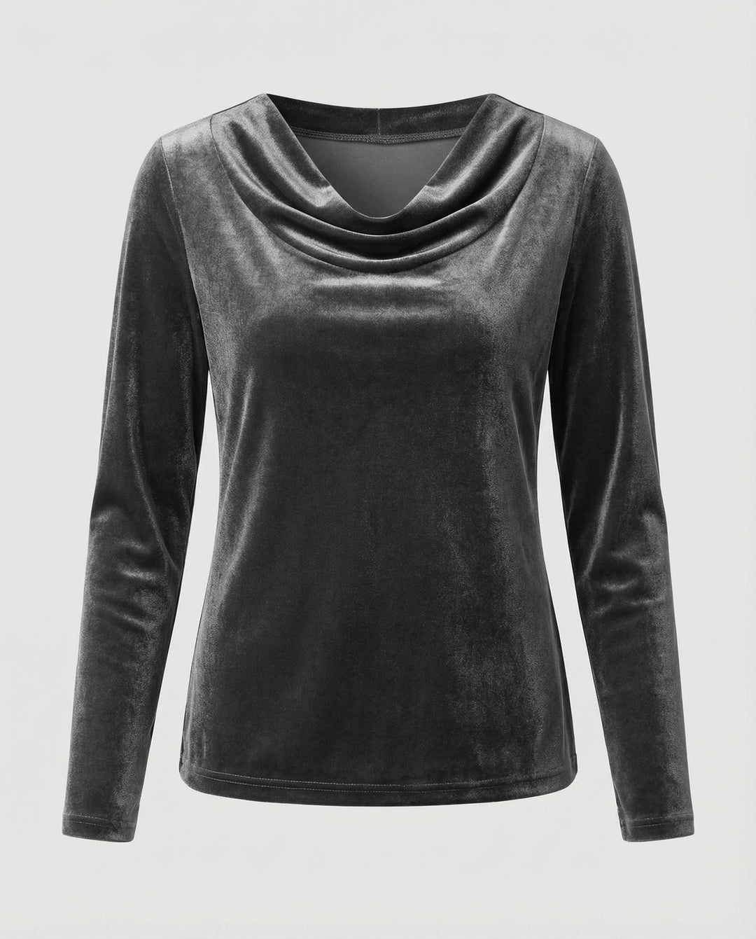 Elegantes Samtshirt Damen Lässig | Drune