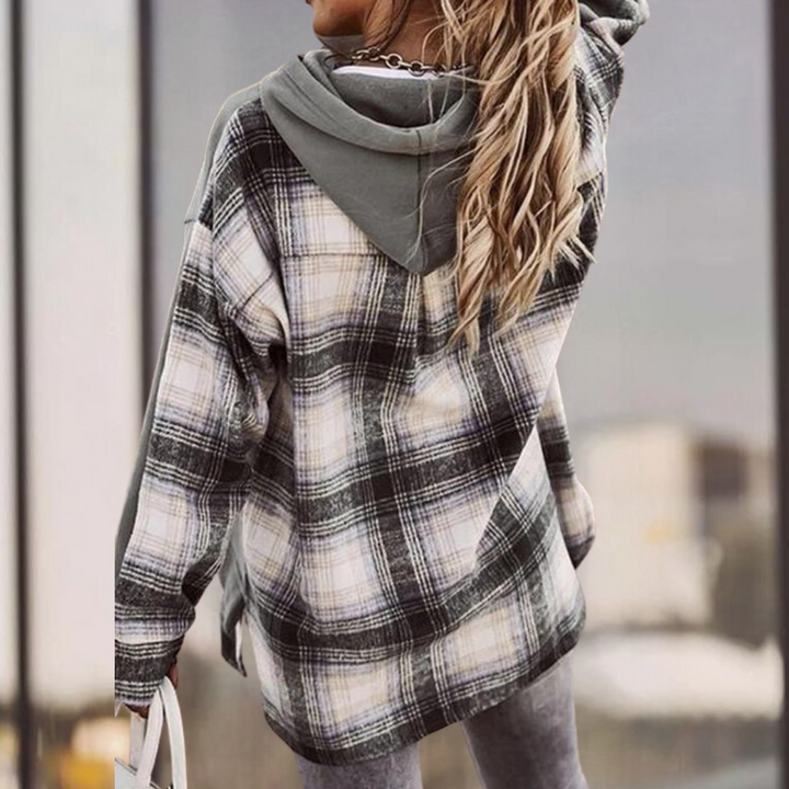 Drune | Eleganter Langarmpullover Im Patchwork Design