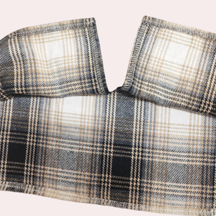 Drune | Eleganter Langarmpullover Im Patchwork Design
