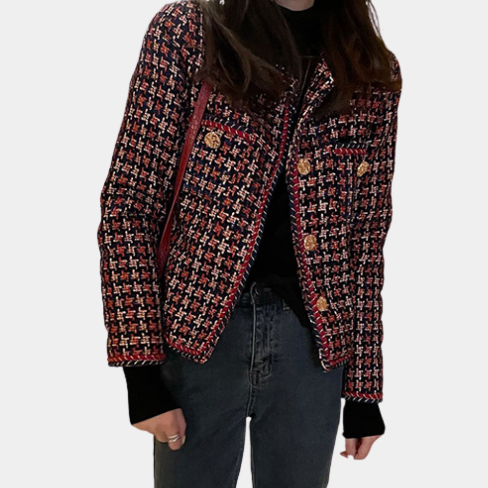 Drune | Kurze Karierte Damenjacke