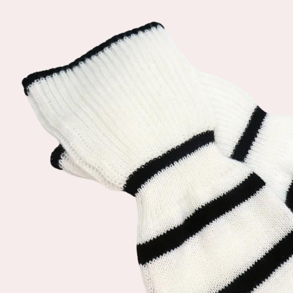 Drune | Trendiger Gestreifter Rollkragenpullover für Damen
