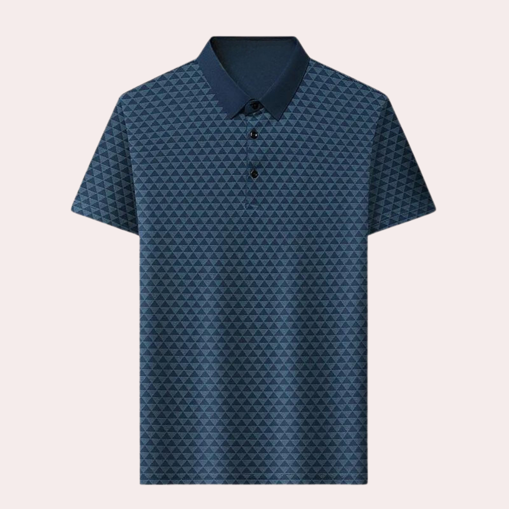 Drune | Atmungsaktives Herren Polo Mit Geometrischem Muster