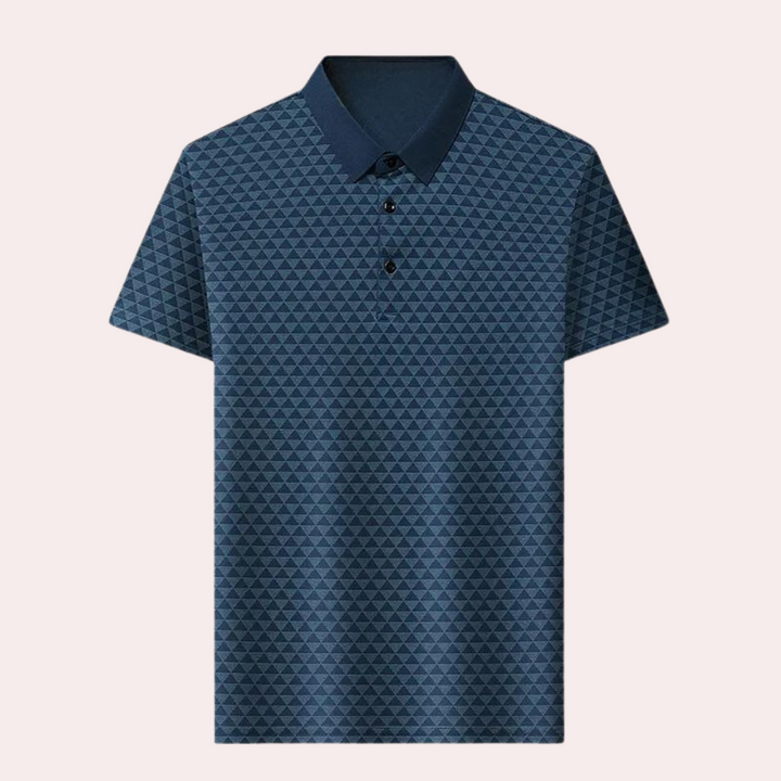 Drune | Atmungsaktives Herren Polo Mit Geometrischem Muster