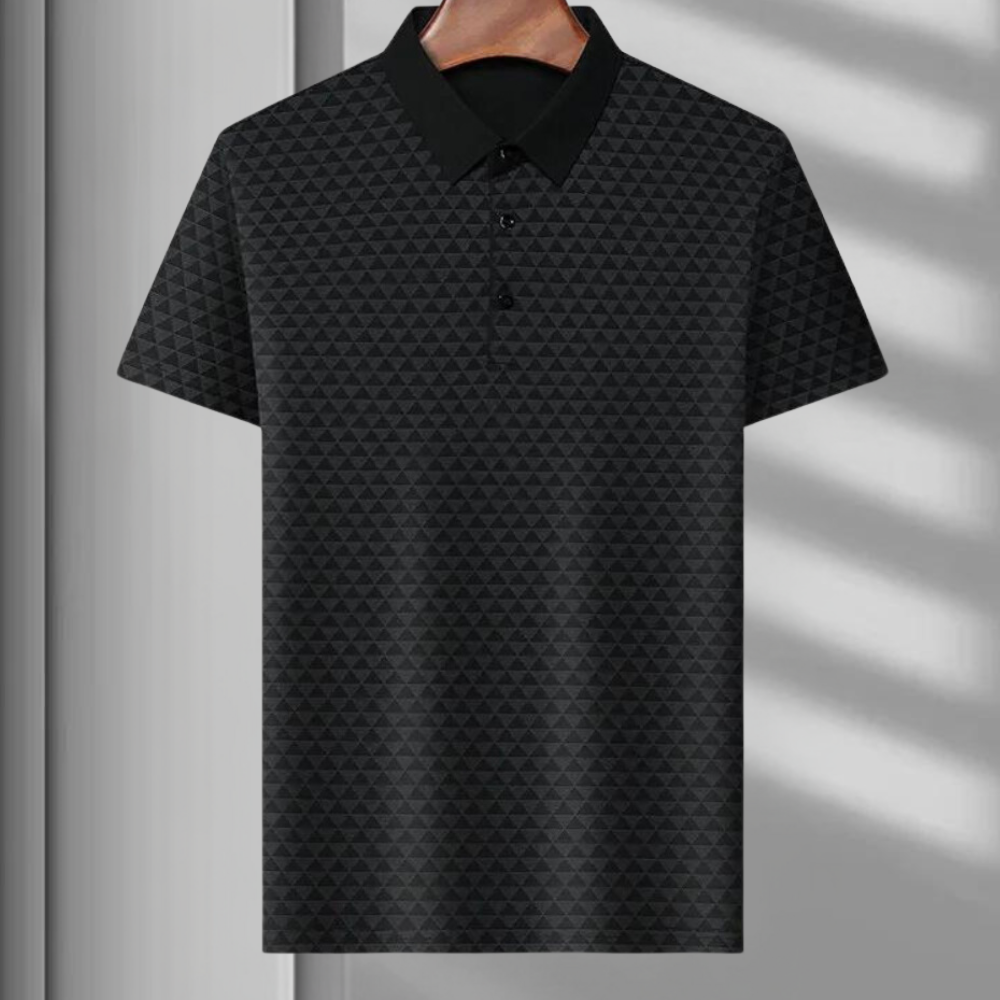 Drune | Atmungsaktives Herren Polo Mit Geometrischem Muster