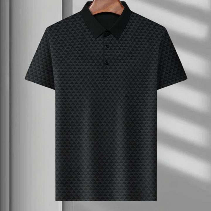 Drune | Atmungsaktives Herren Polo Mit Geometrischem Muster