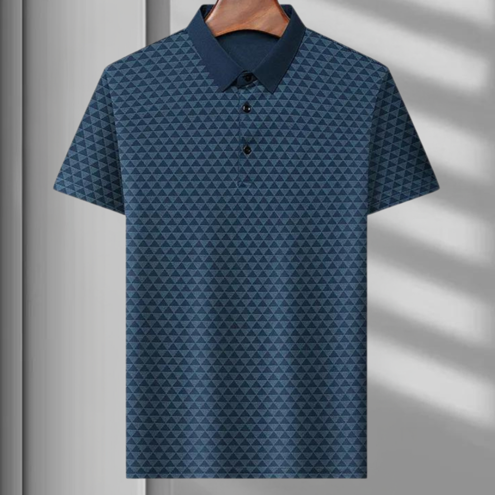 Drune | Atmungsaktives Herren Polo Mit Geometrischem Muster