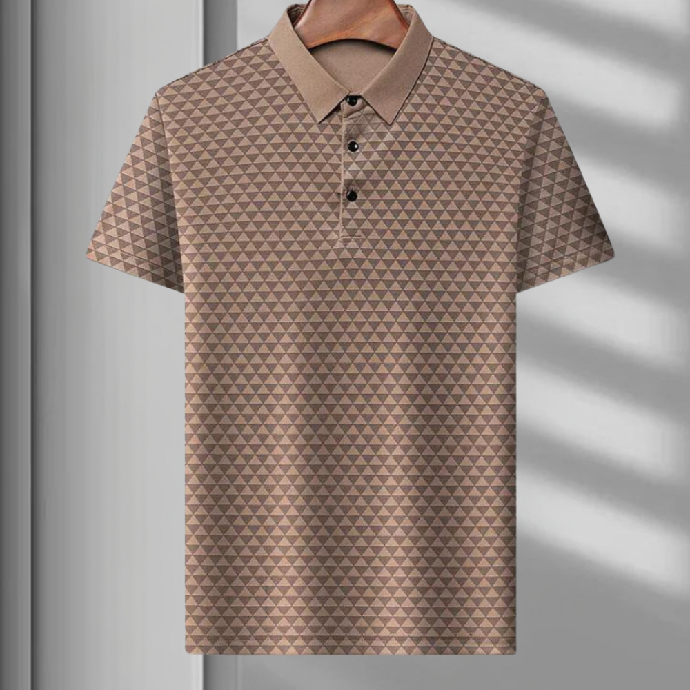 Drune | Atmungsaktives Herren Polo Mit Geometrischem Muster