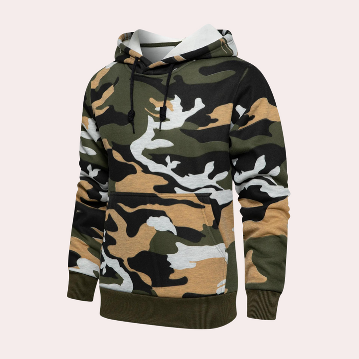 Drune | Camouflage Kapuzenpullover für Herren