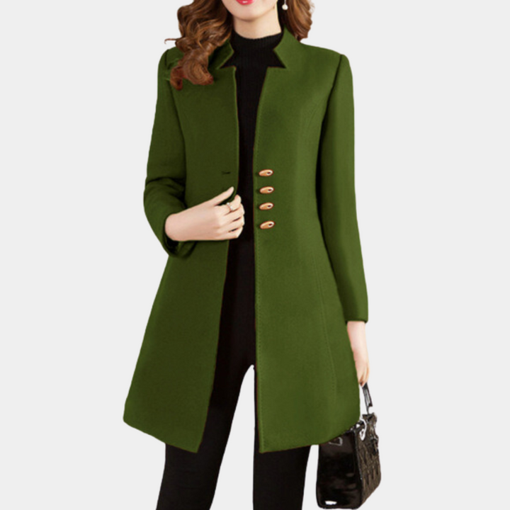 Drune | Eleganter einreihiger Wintermantel für Frauen