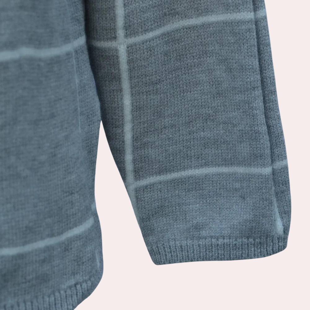 Drune | Modischer Damenpullover mit Karomuster