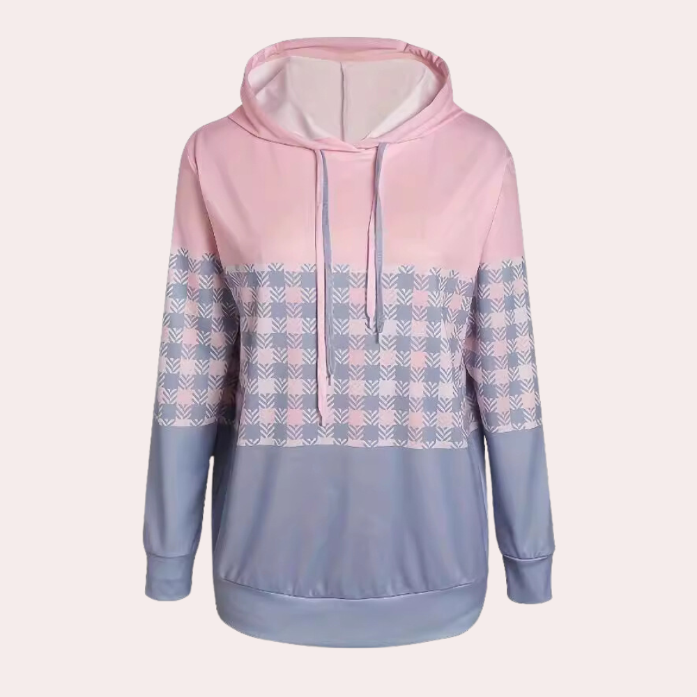 Drune | Bequemes Kariertes Damensweatshirt