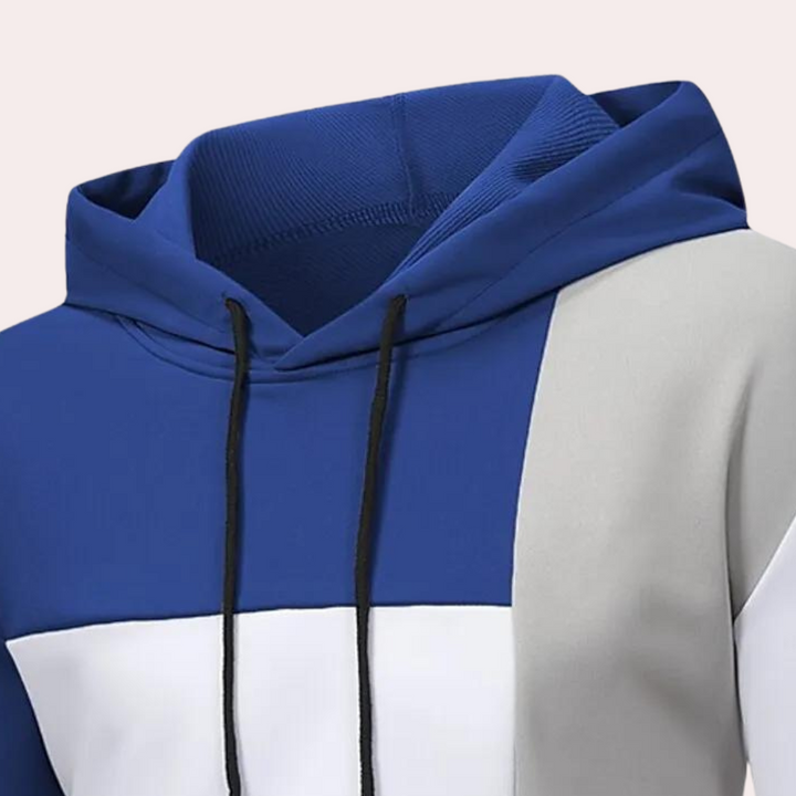 Drune | Colorblock Kapuzenpullover für Herren