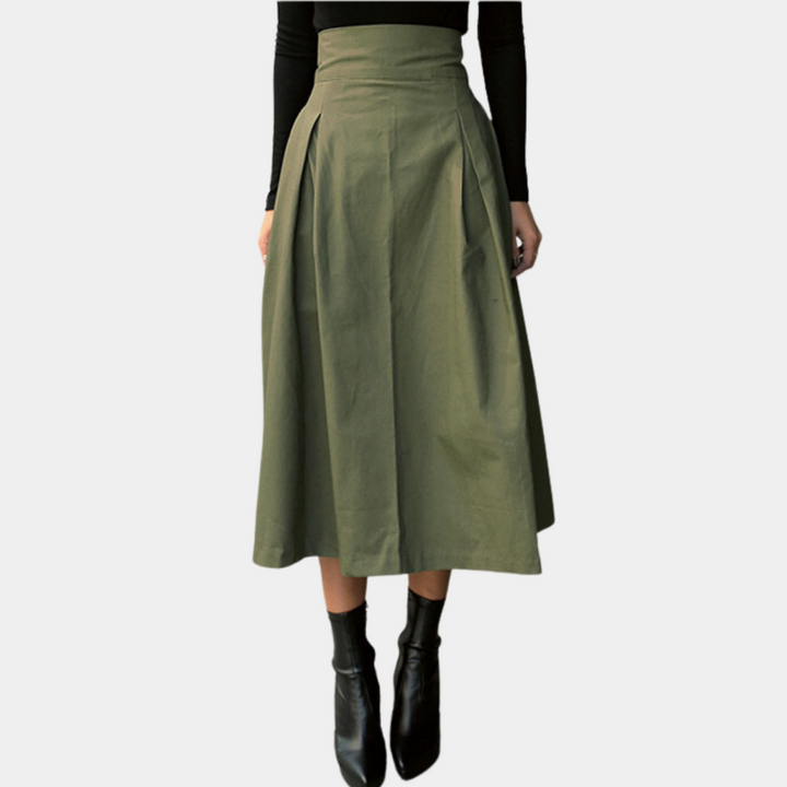 Drune | Damen Rock Mit Hoher Taille Und Schleife