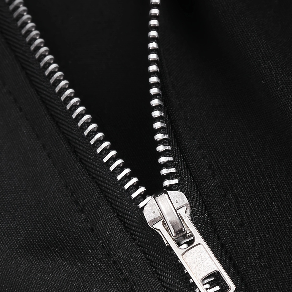 Drune | Stilvolle Kapuzenpullover Kleid mit Reißverschluss