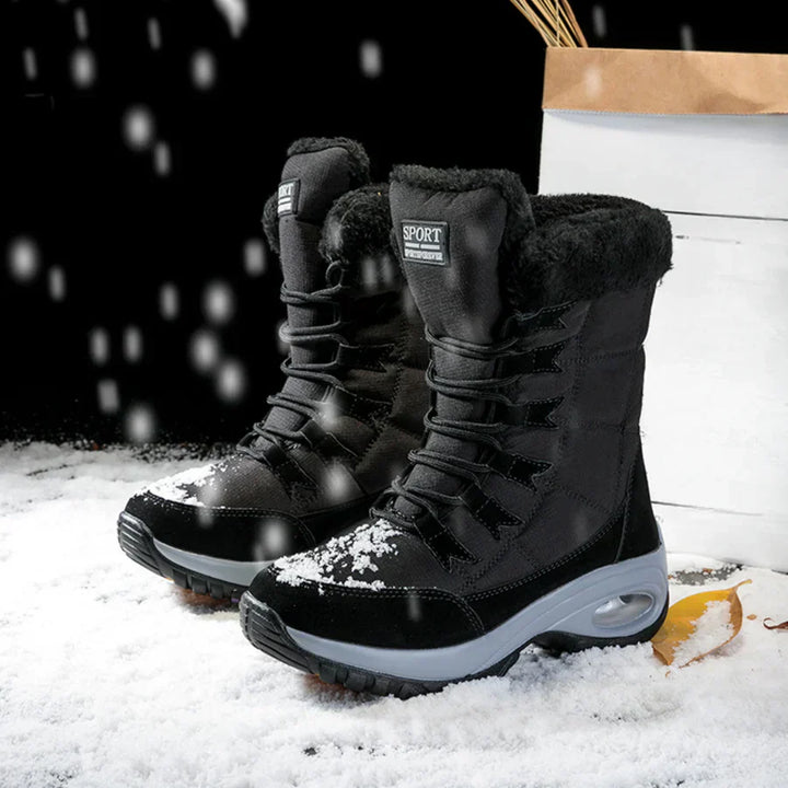 Drune | robuste winterstiefel mit schnürsenkeln für frauen