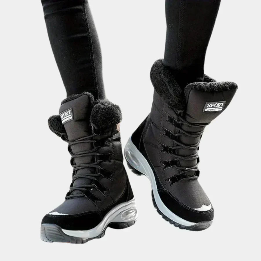 Drune | robuste winterstiefel mit schnürsenkeln für frauen