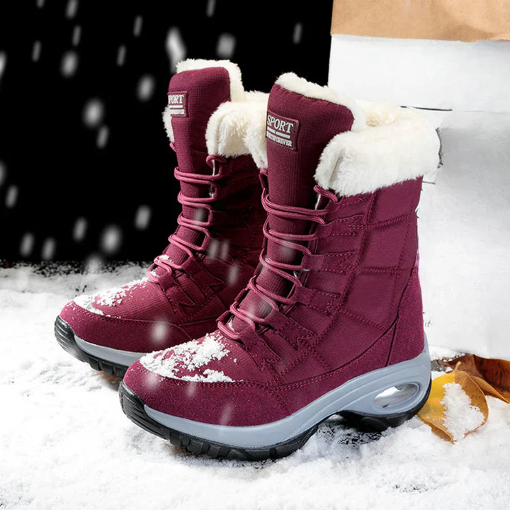Drune | robuste winterstiefel mit schnürsenkeln für frauen