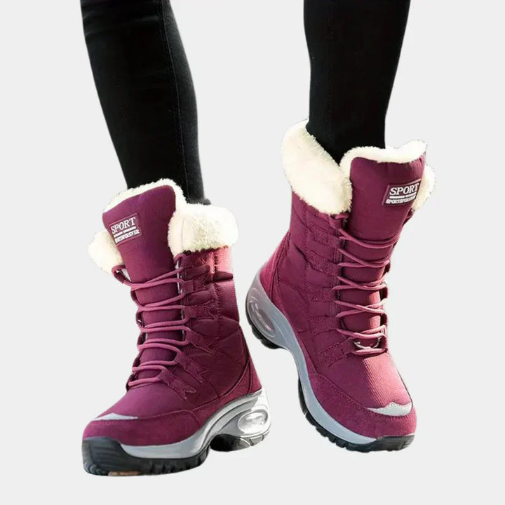 Drune | robuste winterstiefel mit schnürsenkeln für frauen