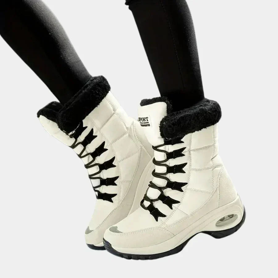 Drune | robuste winterstiefel mit schnürsenkeln für frauen