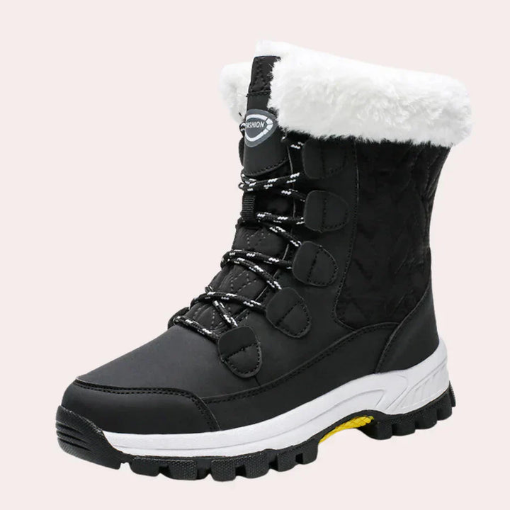 Drune | mit kunstfell gefütterte schneestiefel für frauen
