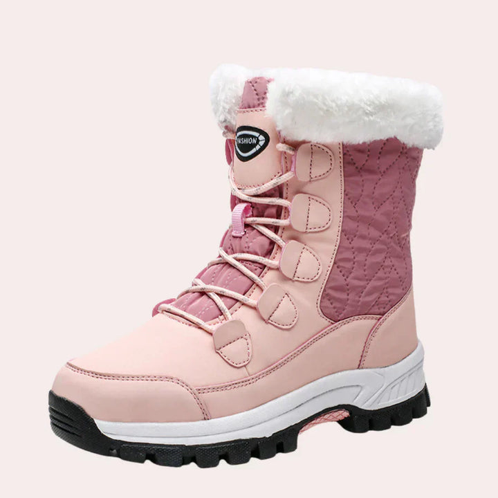 Drune | mit kunstfell gefütterte schneestiefel für frauen