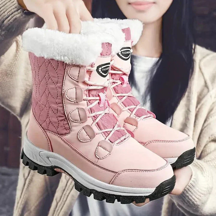 Drune | mit kunstfell gefütterte schneestiefel für frauen