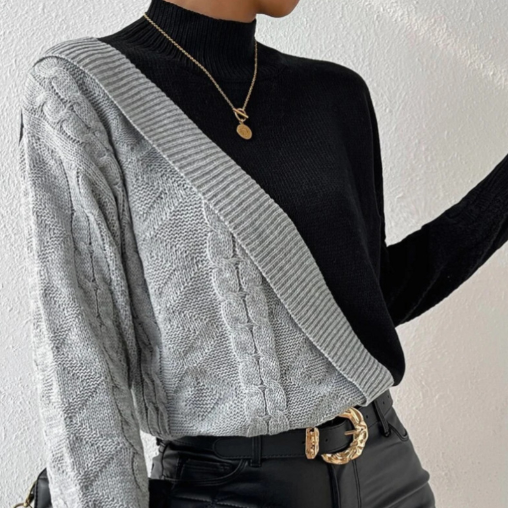 Drune | Trendiger Asymmetrischer Damen Pullover