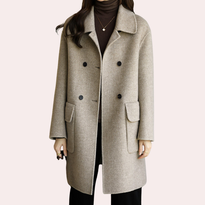 Drune | Elegante, einfarbige Winterjacke für Frauen