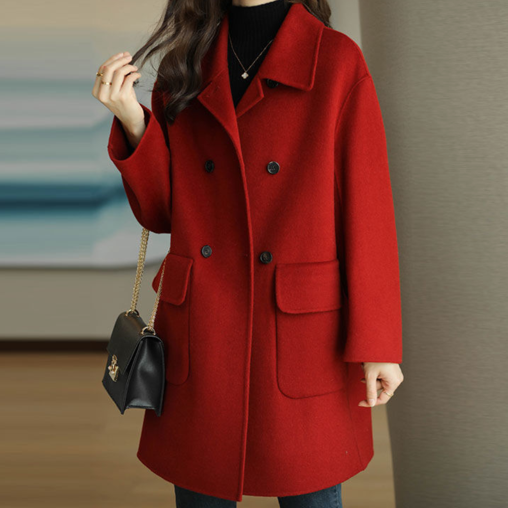 Drune | Elegante, einfarbige Winterjacke für Frauen
