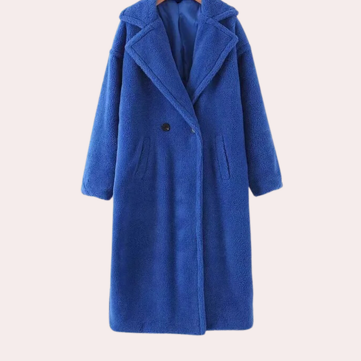 Drune | Eleganter und Bequemer Damenmantel Aus Luxuriösem Plüsch