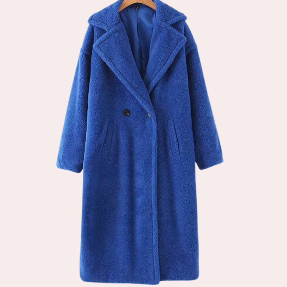 Drune | Teddyjacke - stilvolle lange oversized Damenjacke