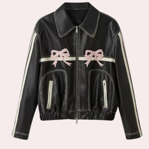 Drune | Vintage-Jacke mit Schleifenknopf für Damen, Herbstkollektion