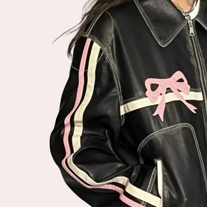 Drune | Vintage-Jacke mit Schleifenknopf für Damen, Herbstkollektion