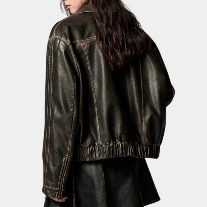 Drune | Vintage-Jacke mit Schleifenknopf für Damen, Herbstkollektion