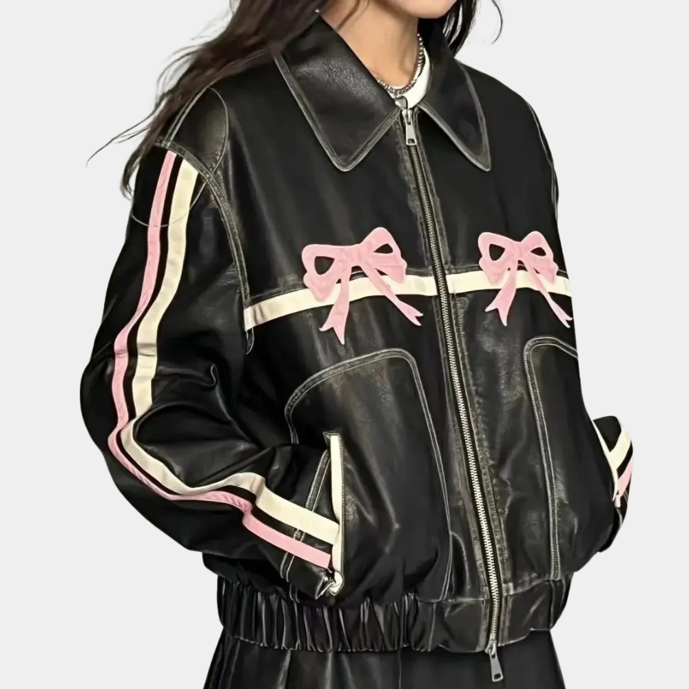 Drune | Vintage-Jacke mit Schleifenknopf für Damen, Herbstkollektion
