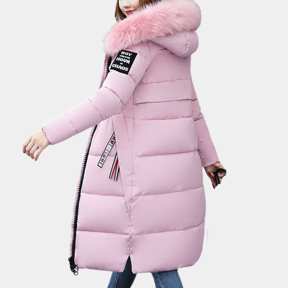 Drune | Winter Puffer Kapuzenjacke für Damen