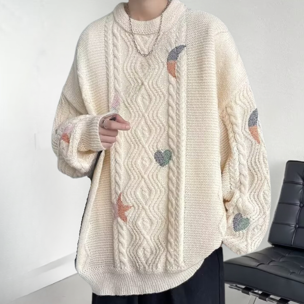 Drune | Übergroß Strickpullover für Herren
