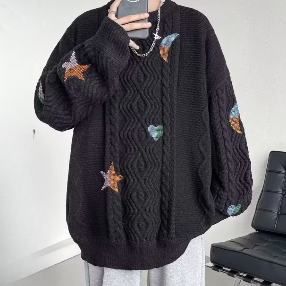 Drune | Übergroß Strickpullover für Herren