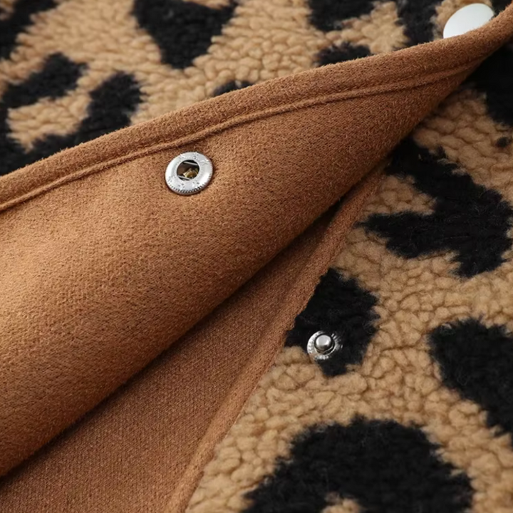 Drune | Eleganter Herbstmantel mit Leopardenmuster für Frauen