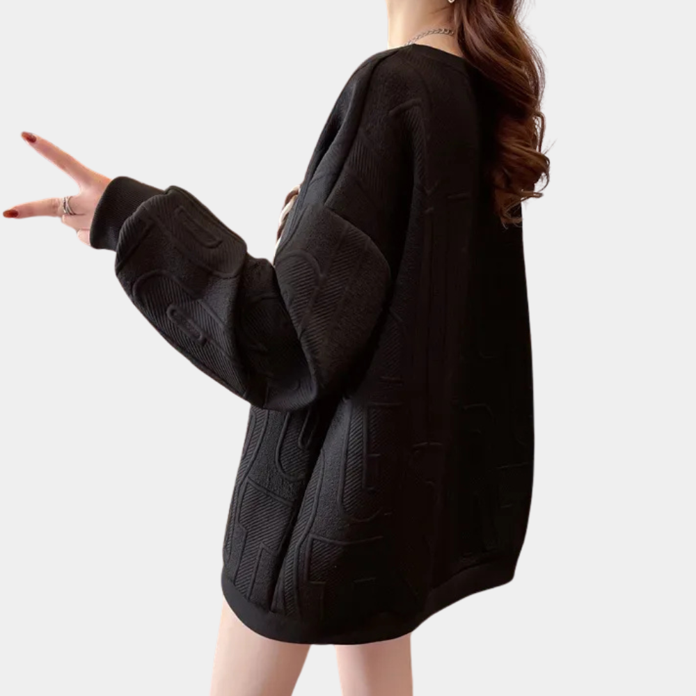 Drune | Trendiger Strukturierter Pullover für Frauen