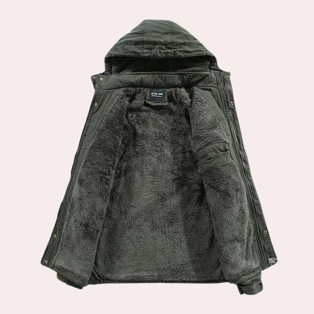 Drune | Herren Winterjacke Mit Kapuze Für Komfort
