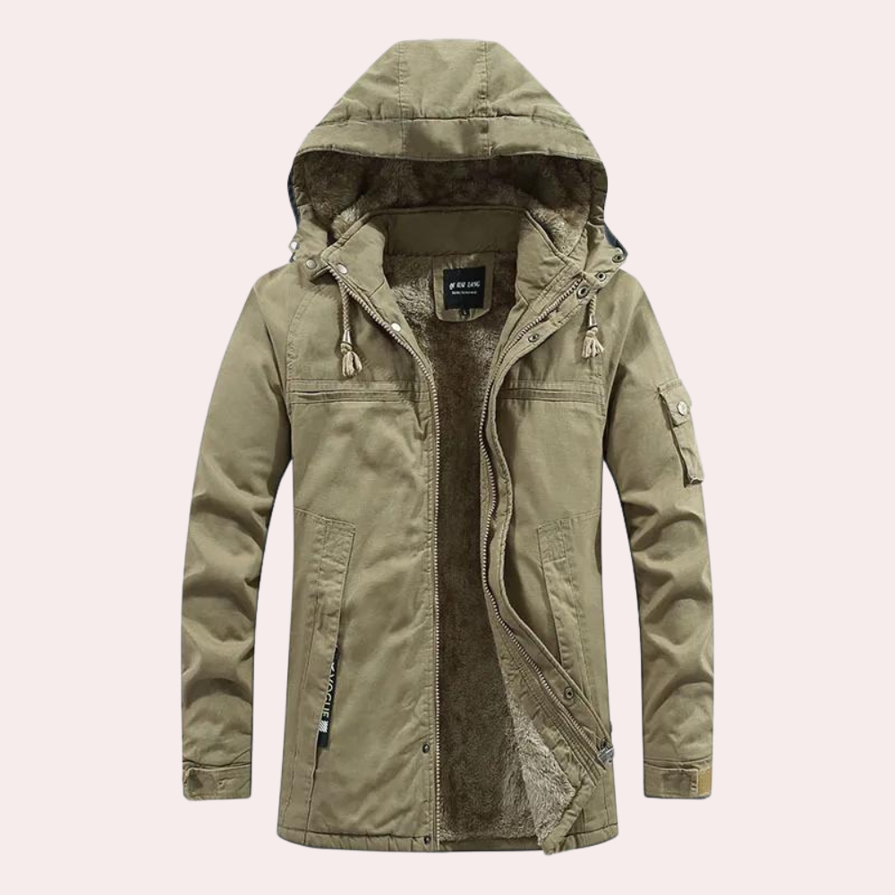 Drune | Herren Winterjacke Mit Kapuze Für Komfort