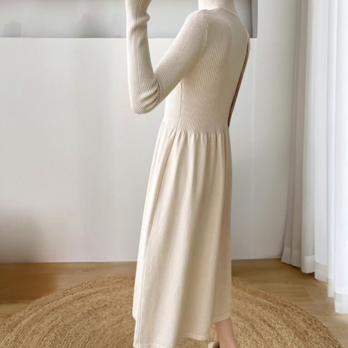 Drune | Stilvolle Winter Chic Strickkleid Für Frauen