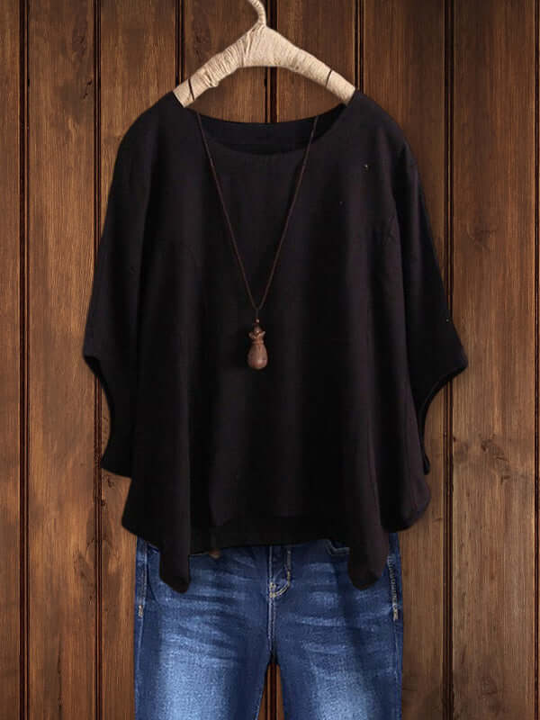 Drune | Rundhalsausschnitt Tunika Top