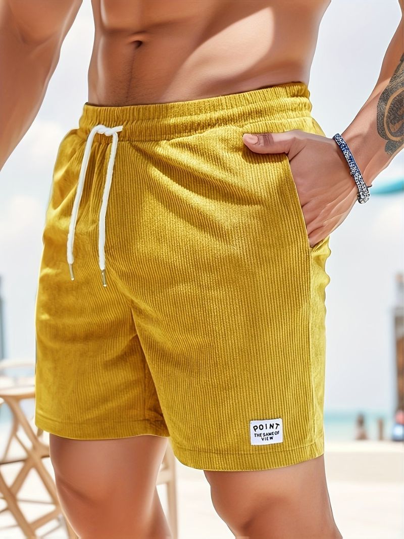 Drune | Lässige Cord-Herrenshorts mit Kordelzug