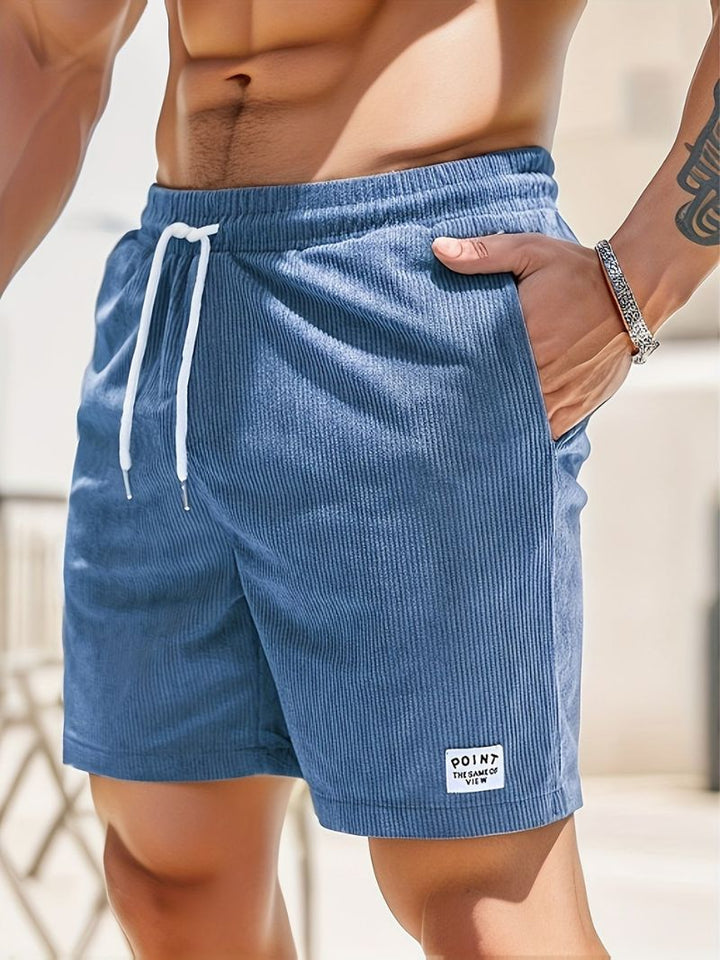 Drune | Lässige Cord-Herrenshorts mit Kordelzug