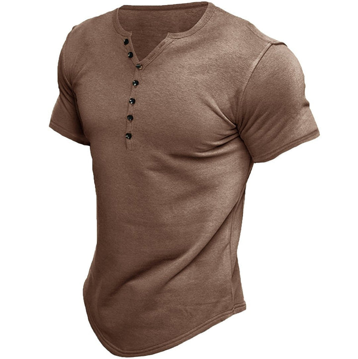 Drune | Kurzarm Henley Shirt